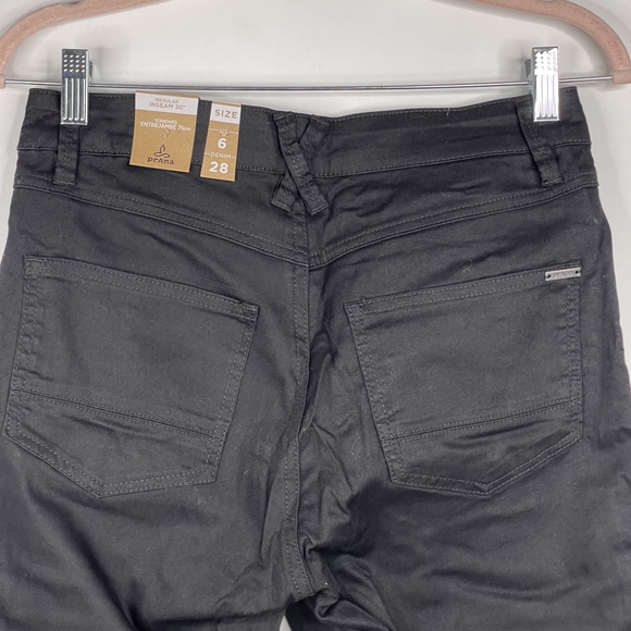 NWT prAna Oday Jean Regular Inseam in Black Out 6 High Rise Skinny #7418 - Picture 10 of 16